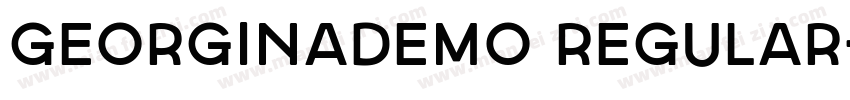 georginademo regular字体转换